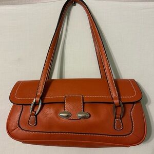Botox Cosmetic Satchel Type Bag Orange / Brown Color Great Preowned Condition